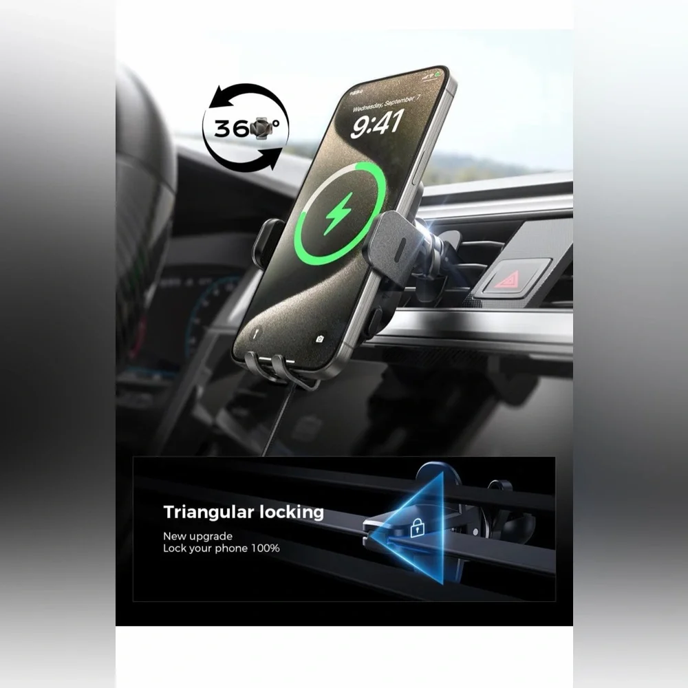 Wireless Car Charger Mount - NEW